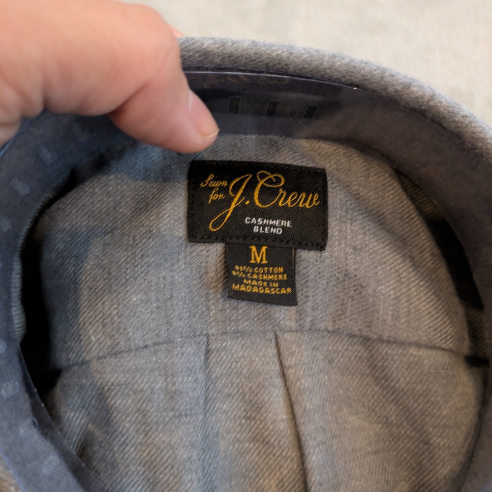 J. Crew Men's Shirt Cotton-cashmere blend shirt - Picture 8 of 8